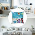 thumbnail image 5 of nygtbtfer Blue Word Art Quote Life is Better in Summer Decorative Throw Pillow Cover Case Home Living Room Bed Sofa Car Linen Square White, 5 of 7