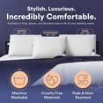 thumbnail image 3 of Continental Bedding Hungarian Goose Down Pillows Set Standard Size 100% Down Pillow, 2 Pack, 3 of 6