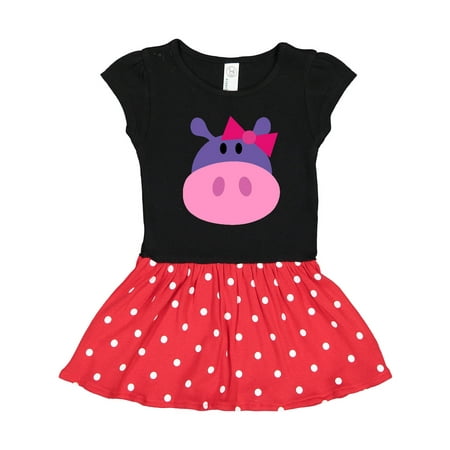 

Inktastic Girl Hippo Gift Toddler Girl Dress