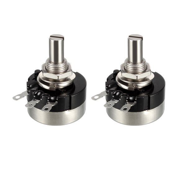 20K Ohm Variable Resistors Single Turn Rotary Carbon  Potentiometer 2pcs