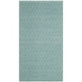 thumbnail image 4 of SAFAVIEH Montauk Terrence Geometric Diamond Cotton Area Rug, Ivory/Turquoise, 5' x 8', 4 of 10