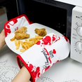 thumbnail image 4 of Promotion Clearance Fashion Valentine's Day Polyester Oven Mitts Kitchen Non-slip Cooking Microwave Gloves Baking BBQ Potholders Oven Mitts, 4 of 6