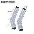 thumbnail image 5 of Haiem Lily Flower Socks, Funny Novelty Crazy Design Cotton Socks Sports Socks Knee High Socks For Men, Women,1Pairs - Gift For Working Friends, 5 of 9