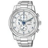 Citizen Men's CA0330-59A Eco-Drive Stainless Steel Textured White Dial Chronograph Watch