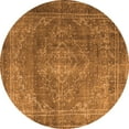 thumbnail image 1 of Ahgly Company Indoor Round Persian Orange Traditional Area Rugs, 4' Round, 1 of 1