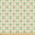 thumbnail image 2 of Ambesonne Ecru Fabric by the Yard Upholstery, Pastel Tones Simplistic Stars, 2 Yards, Ecru and Champagne, 2 of 5
