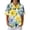 Dark Blue, variant on Womens Plus Size Casual Henley Waffle Knit Button-Up Top Short Sleeve Polo Shirt Hawaiian Shirt