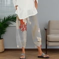 thumbnail image 2 of Pantalones capri Medlor Boho 2025 de verano de pierna ancha para mujer, 2 of 5