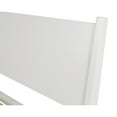 thumbnail image 2 of Camaflexi Mid Century Platform Bed Wood Panel Bed Frame with Headboard, Full, White, 2 of 9