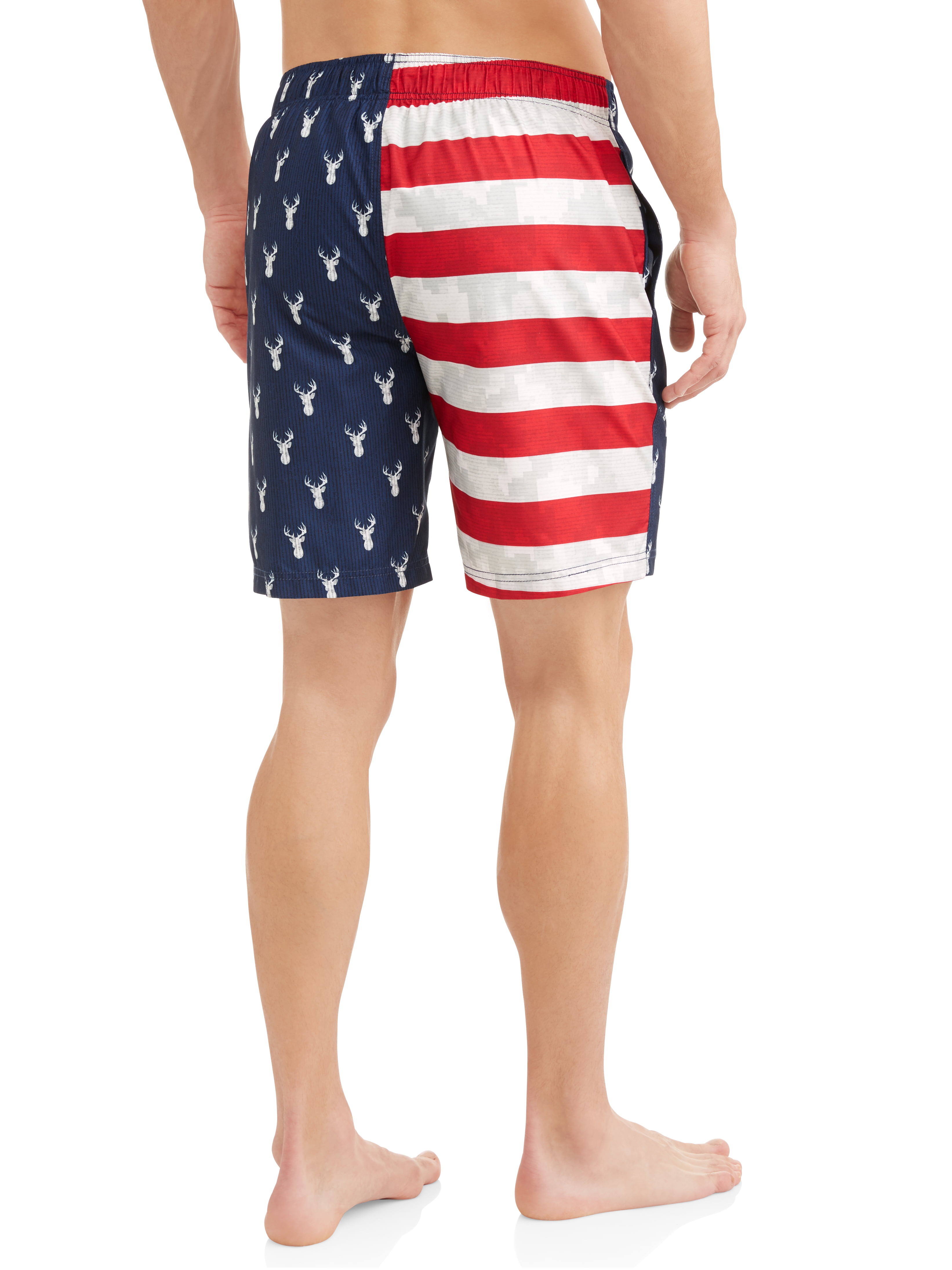 Breathing Yoga Mens Swimwear Briefs Swim Trunk American Flag Bikini Boxer Swimsuit