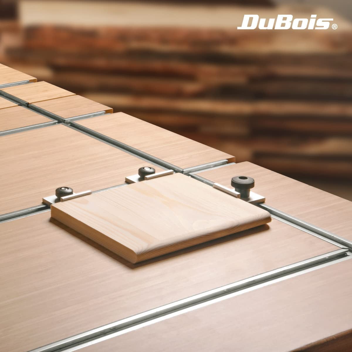 DuBois 4PK 24 Inch Double-Cut Profile Universal T-Track with Predrilled Mounting Holes, Aluminum T Track for Woodworking Jigs and Fixtures, Drill Press Table, Router Table, Workbench (51013)
