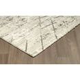 thumbnail image 3 of 6' x 9' Crossroads Modern Contemporary Grey Cream Rug, 3 of 6