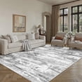 thumbnail image 4 of BERTHMEER 5'x7' Area Rugs for Living Room Bedroom Dining Room Office Farmhouse Abstract Modern Rugs Machine Washable non-slip Rugs,Gray, 4 of 9