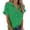 Green -AL17, variant on IYYVV Button Down Shirts for Womens Short Sleeve Blouses V Neck Collared Casual Summer Tops with Pockets Army Green S