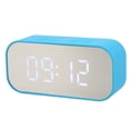 thumbnail image 1 of Reloj Despertador Digital Dual ANGGREK Estilo Espejo con Altavoz 45 Mm brillo 3 niveles, 1 of 5