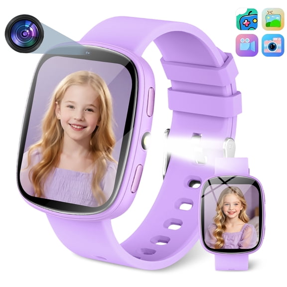 SIMSONLAB 2026 Kids Smart Watch 1.83"HD Screen Camera Game Sleep Tracking Calculator Children Daily Gift Purple