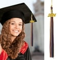 Aqzb 2024 Graduation PhD Hat Tassel Golden Date Charms Lightweight