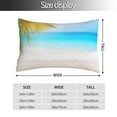 thumbnail image 4 of Kll Coconut Palm Tree On Beach Pillow Covers Envelope Closure,Super Soft And Cozy Fuzzy Fleece Pillow Case Cover 16"X24", 4 of 9