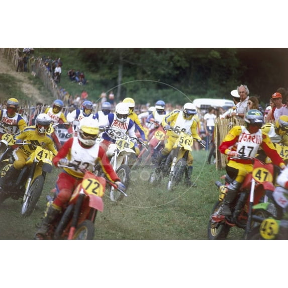Motocross Scramblers, Transportation Unframed Photographic Print Wall Art Sold by Art.Com