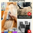 thumbnail image 4 of Professional Dog Grooming Clippers: Cordless Rechargeable Thick Hair Clipper with Detachable Metal Combs, Low Noise Heavy-Duty Pet Clippers for Curly/Fine/Wavy Hair, 676pro, 4 of 6