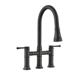 Kraus Ansel Spot Free Stainless Steel 1-Handle Deck-Mount Pull-Down Handle Kitchen Faucet Kraus Ansel Spot Free Stainless Steel 1-Handle Deck-Mount Pull-Down Handle Kitchen Faucet