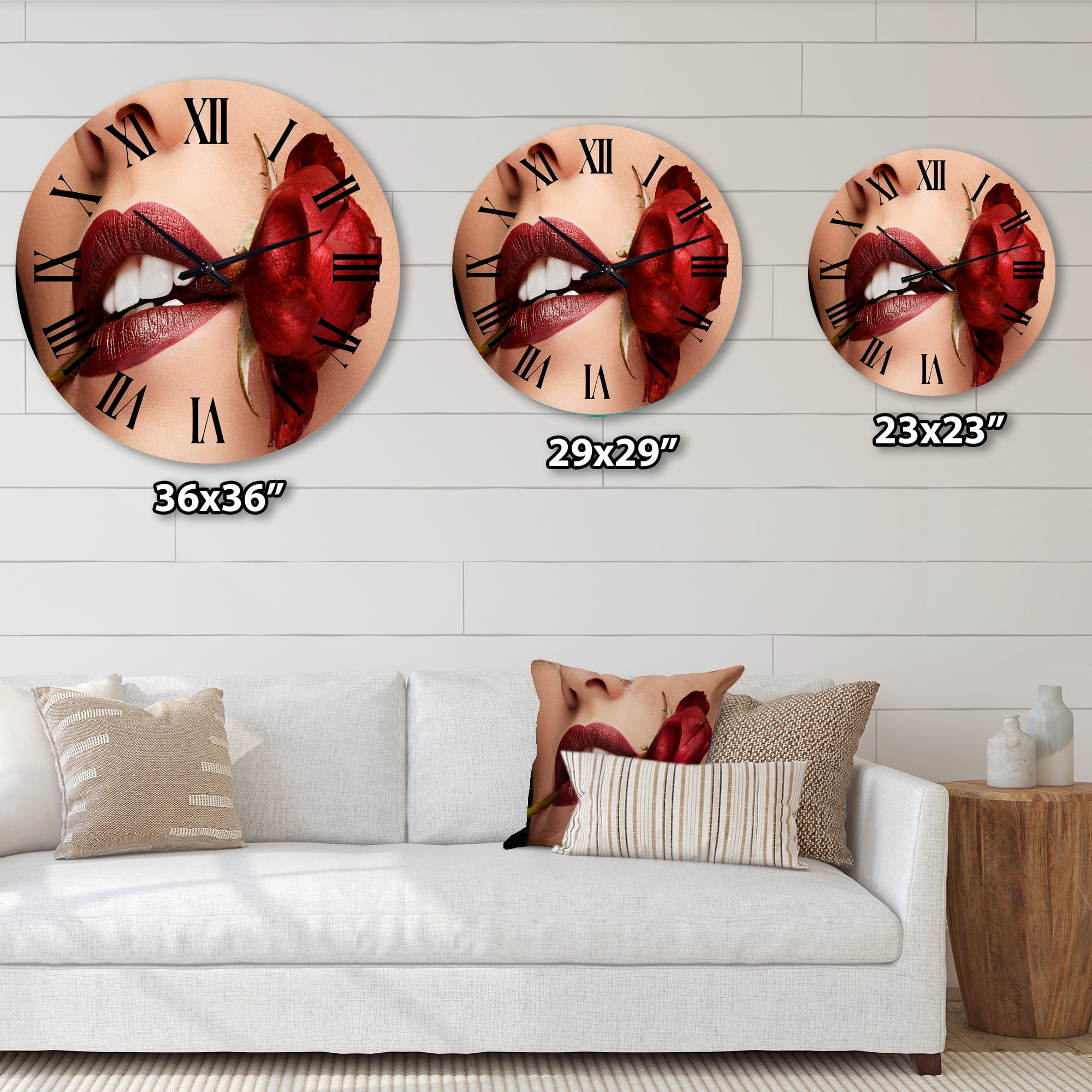 Designart 1 in Modern,Contemporary Wall Clock