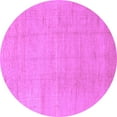 thumbnail image 1 of Ahgly Company Indoor Round Abstract Purple Modern Area Rugs, 3' Round, 1 of 4