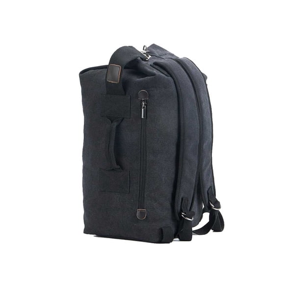 Amaiiu Outdoor Backpack Touring Large Capacity Knapsack Multifunctional Convenient Simple Design Bag Canvas Sports Mountaineering Black 45x26x20cm Updated version