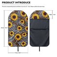 thumbnail image 7 of Chririnla 1 Pack Car Seat Towel Cover Easy Install, Compatible with Van Truck Bucket Seat, Terry Cloth Car Seat Cover Sunflower Zebra Stripe, 7 of 7