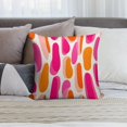 thumbnail image 6 of Red And Orange Modern Art Geometric Pillow Covers,Red And Orange Modern Art Geometric Throw Pillow Covers 18"×18" ,Living Room Sofa Couch Pillow Covers,Decorative Pillow Covers, 6 of 7