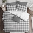 thumbnail image 3 of Lumberjack Check Gray/White Comforter Set Full, 3 of 5