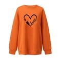 thumbnail image 3 of Qertyioot Chemise Cœur d'Amour Pull de la Saint-Valentin, Femmes Manches Longues Col Rond Hauts Blouse Ample Imprimé Graphique Sueur, 3 of 6