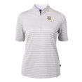 thumbnail image 2 of Women's Cutter & Buck  Gray Marquette Golden Eagles DryTec Virtue Eco Pique Stripe Recycled Polo, 2 of 3