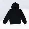 thumbnail image 5 of JUSLIO Hoodies for Boys,Lightweight Pullover Hoodie Sweatshirts,Solid Color Comfortable Long Sleeve Hoodies Outerwear,Black 2 Years, 5 of 5