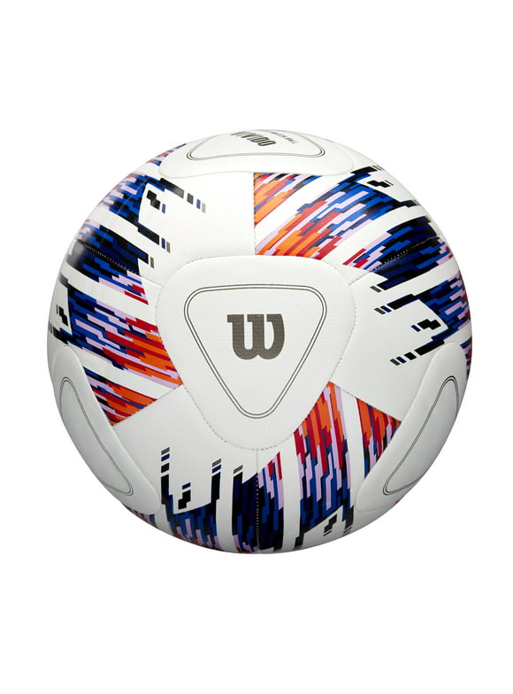 Wilson NCAA Vivido Size 5 Soccer Ball - White/Orange/Purple