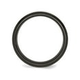 thumbnail image 5 of Mens Titanium 8mm Brushed Wedding Band Ring with Black Plated Beveled Edge, 5 of 5