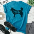thumbnail image 2 of Husky Mama T-shirt, Unisex Women's Shirt, Siberian Husky Owner, Best Dog Mama Gift, Heather Blue, X-Large, 2 of 6