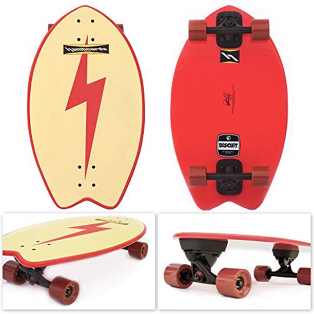 Hamboards Biscuit Handcrafted Campus Cruiser Longboard for Pumping, Landsurfing & Land Paddling