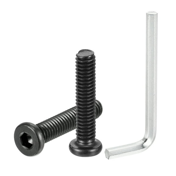 Uxcell 10Pack 5/16-18x1-1/2" Furniture Bolt Nut Hex Socket Drive Round Head Screw