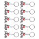 thumbnail image 5 of 10 Uds. Llaveros con colgante de corazón, joyería, bolso para teléfono, colgante de cartera, accesorio D110-PAPA, 5 of 5