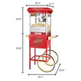 thumbnail image 2 of Great Northern Popcorn 8oz Pasadena Popper Popcorn Machine with Cart, Red, 2 of 6