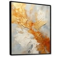 thumbnail image 2 of Designart "Sunrise Spirals In Gold And White Champagne" Abstract Spirals Floater Framed Wall Art Living Room, 2 of 5
