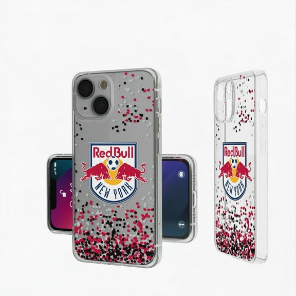 New York Red Bulls iPhone Confetti Design Clear Case