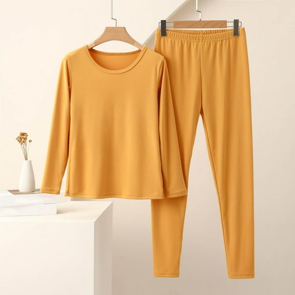 Timegard 2 Piece Sets for Women Pajamas Thermal Underwear Long Sleeve Tops Bottom Comfy Casual Fall Outfits