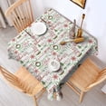 thumbnail image 2 of Multicolor Christmas Word Pattern Square Tablecloth,Waterproof Square Table Cover,Wipeable Spillproof Washable Table Cover for Home Kitchen Party Decor 42"X42"(107x107cm), 2 of 6
