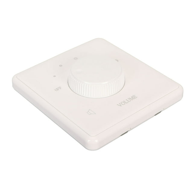 Perilla Giratoria De Control De Volumen, Cableado Simple Placa De Pared De Control De Volumen Placa Grande Sin Marco De 10 W Caja Fuerte Para Altavoces Domésticos