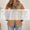 thumbnail image 4 of Tqcoqu Hooded Jacket for Women, Plaid Lining Long Sleeve Zip Button Front Coat with Detachable Hood and Pockets,Women's,Size S-XXL, 4 of 8