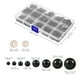 thumbnail image 4 of 1 caja de ojos de seguridad de plástico negro, ojos de seguridad para manualidades de oso, muñecas, ojos con arandelas, 4 of 7