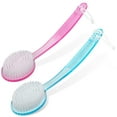 thumbnail image 2 of DecorRack 2 Bath Brushes with Bristles, Pink & Blue, 2 of 10