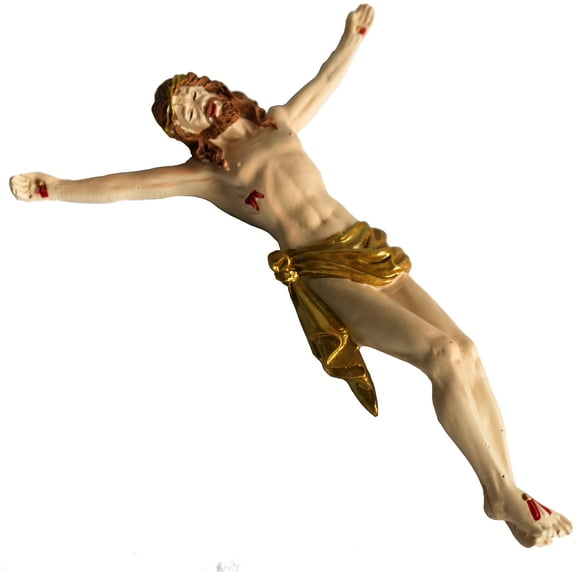 Holy Land Market Beautiful Piece of Art Wall Crucifix or Corpus of Our Lord - 6 Inches (Ready for Hanging)